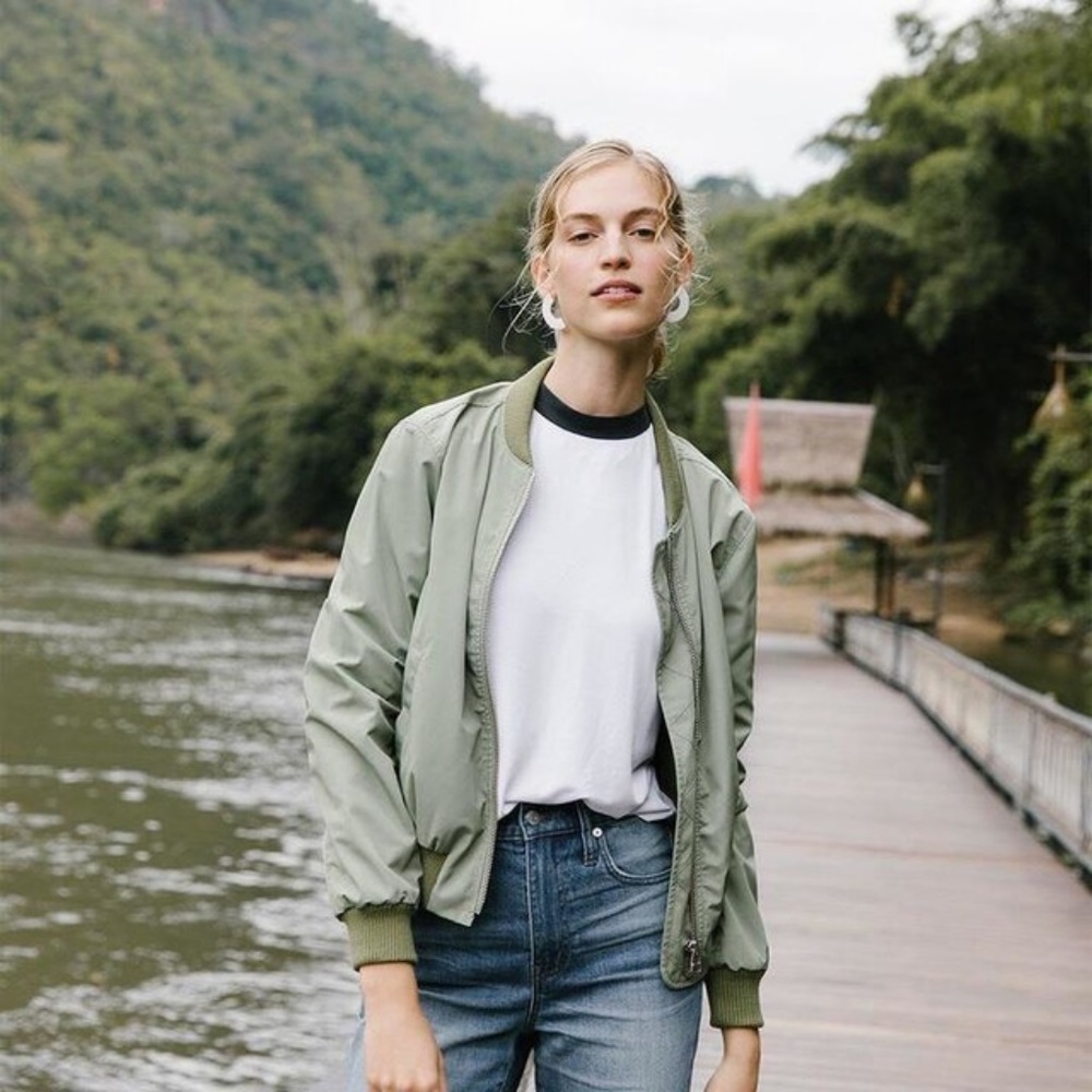 Madewell Side-Zip Bomber Jacket NEW